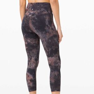 Lululemon Diamond Dye Graphite Grey Pink Align Leggings